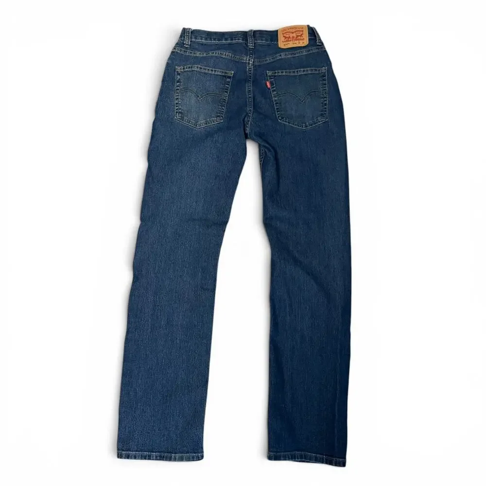 Levi's 514 Boy's Regular Blue Jeans EUC Size 16 28